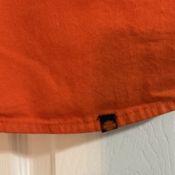 Youth Harley Davidson Short Sleeve Button-up Shirt, Size 12/14 - Picture 5 of 8